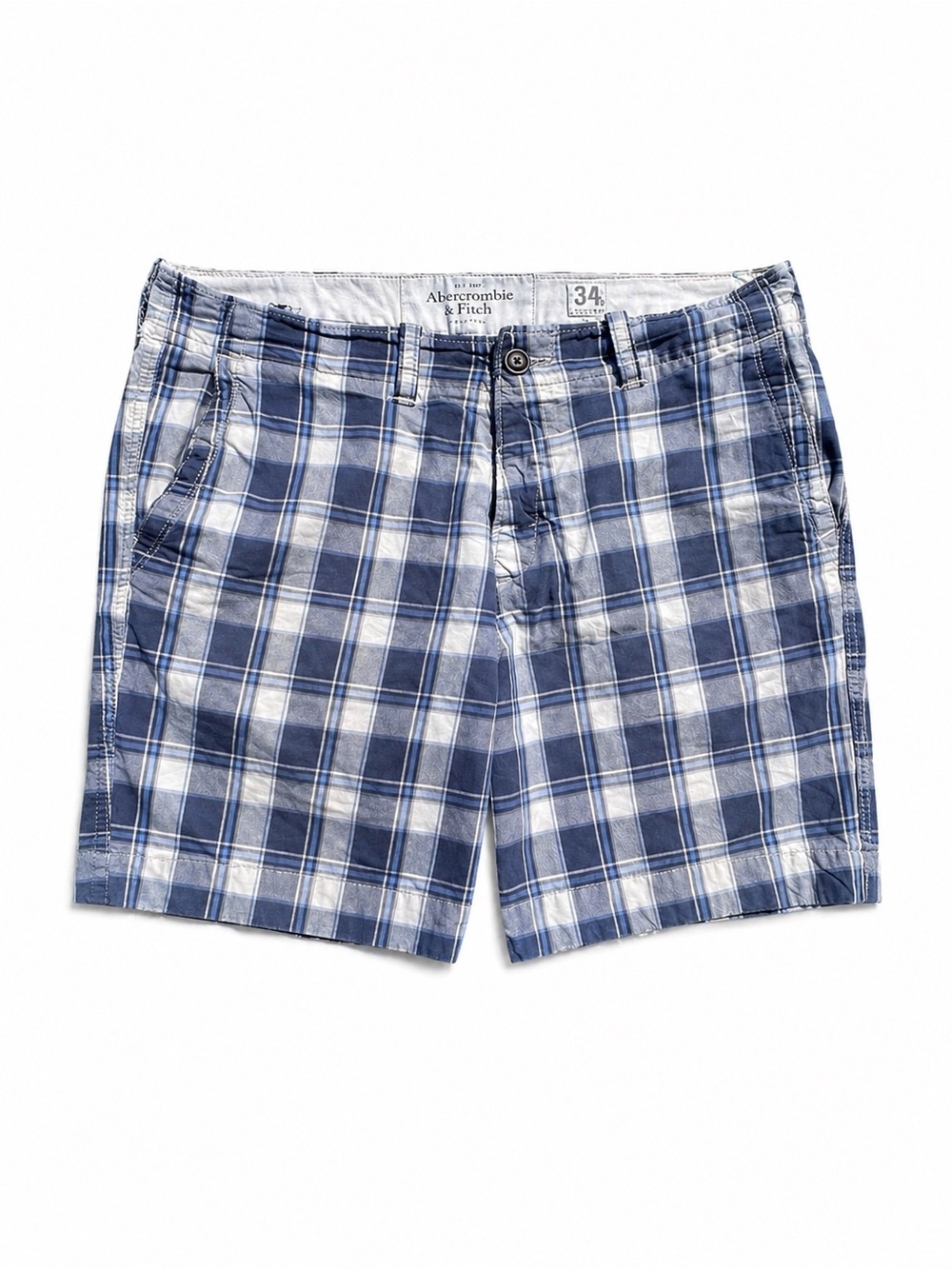 Abercrombie & Fitch Plaid Shorts Men’s Size 34 Casual Summer Preppy Y2K